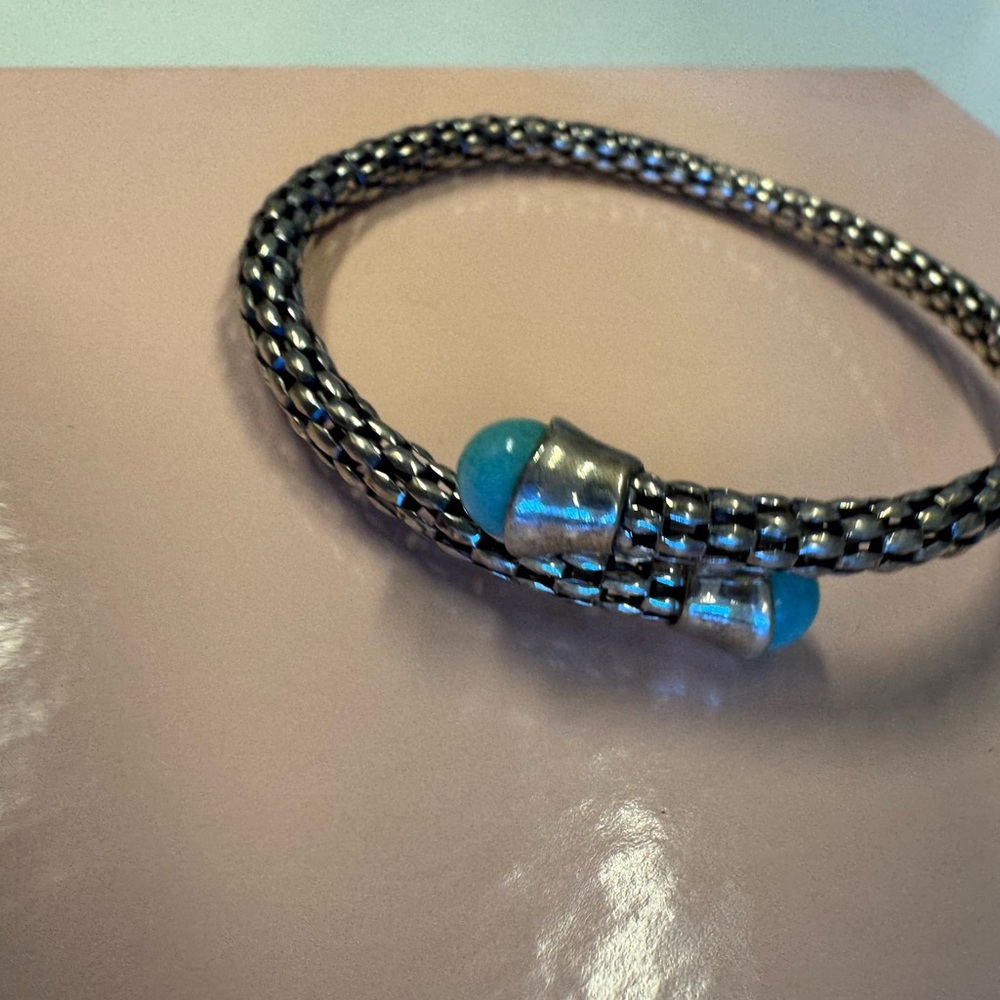 Michael Dawkins flexible silver Bracelet preowned